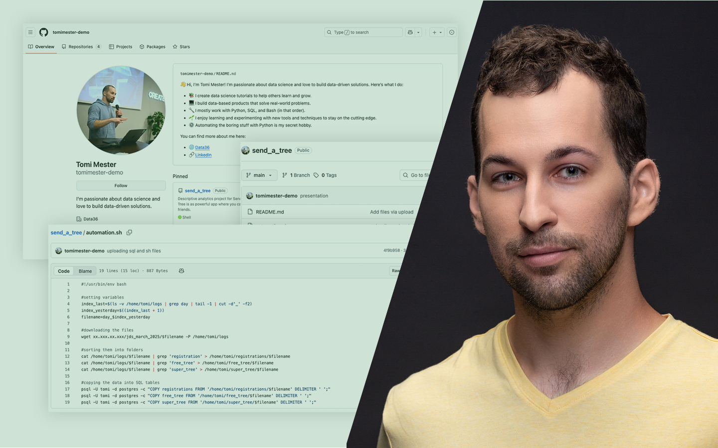 Githubos Data Science Portfólió - előadja Mester Tomi